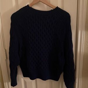 Universal Thread Dark Blue Cable Knit Sweater